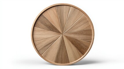 Round Wooden Radial Wall Art Panel