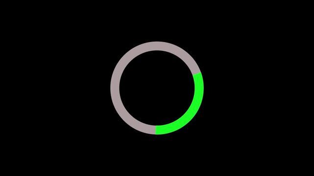 Abstract loading circle icon background 4k animation.