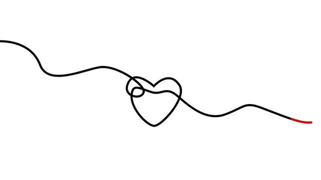 4k 1 Love oneline, continuous line, Offsett line, love animation, concept for wedding, invitation, marriage, relationship, mothership, mothers day, family, feliz dia de las madres