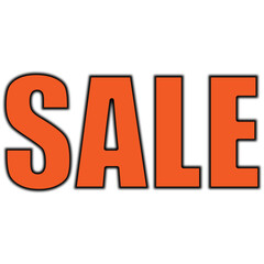 red sale sign