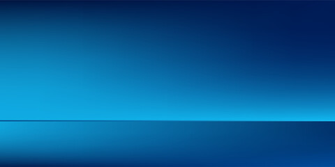 Blue abstract studio room. Limbo light background. Abstract 3d backdrop for product presentation. Minimal wall scene art modern abstract design