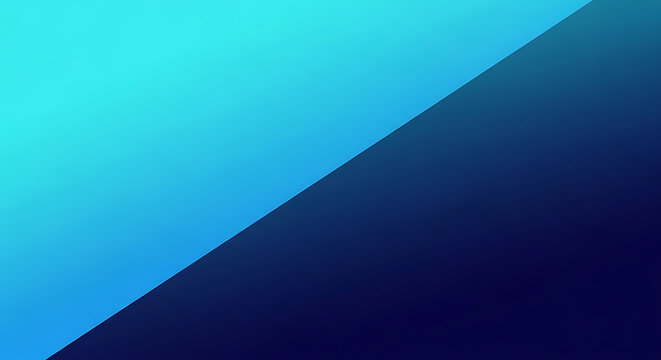 Modern diagonal split background with blue gradient transitioning from cyan to dark navy blue colors