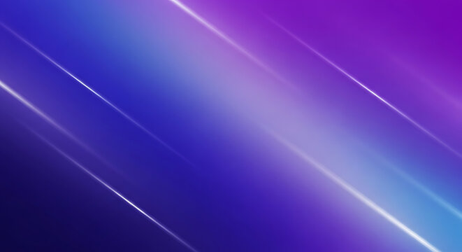 Modern abstract background featuring purple and blue gradient colors with futuristic glowing diagonal lines.