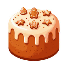 
gingerbread cake illustration design