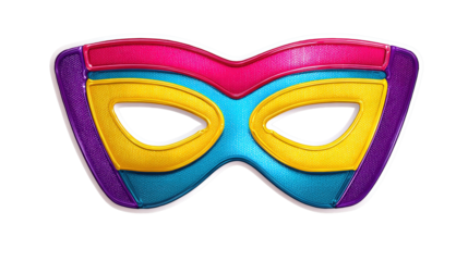 Three-dimensional fantasy mask transparent background