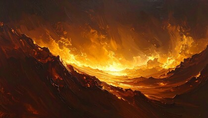 Simple gradient background from dark brown to soft yellow, smooth transition and color balance