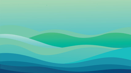 Soft blue green aquatic airy gradient banner with subtle color variations and smooth transitions