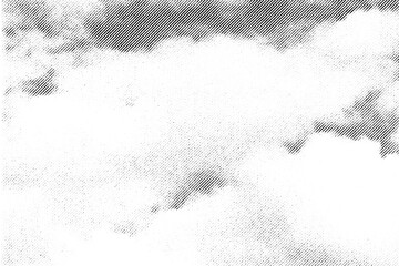 Soft diagonal halftone texture with cloud-like gradients and smooth tonal transitions on a transparent background, forming a light airy pattern.