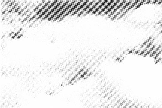 Soft diagonal halftone texture with cloud-like gradients and smooth tonal transitions on a transparent background, forming a light airy pattern.