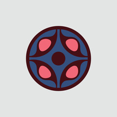 vector illustration of an easter egg with red ribbon