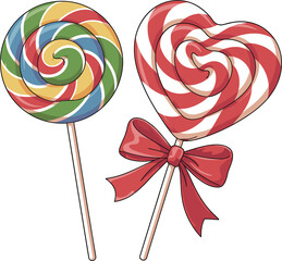 Fun Candy Lollipop Vector Pack for Kids Designs