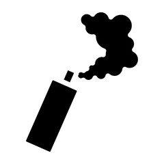 Smoke Bomb Vector Glyph Icon Design