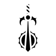Moonlit Blade Vector Glyph Icon Design