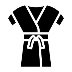 Ninja Chest Armor Vector Glyph Icon Design