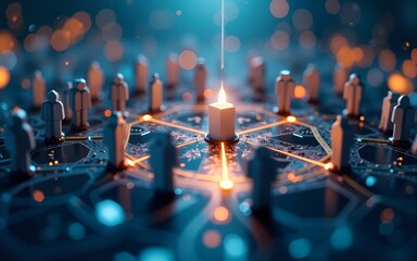 Teamwork, network and community concept. High quality