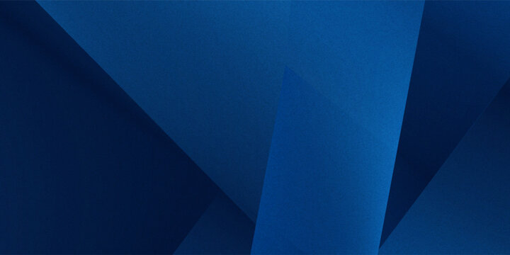 Black dark navy blue silver abstract pattern background. Geometric shape. Line triangle angle fold polygon diamond 3D. Color gradient ombre. Rough grain noise. Light shadow. Matte shimmer. Minimum.