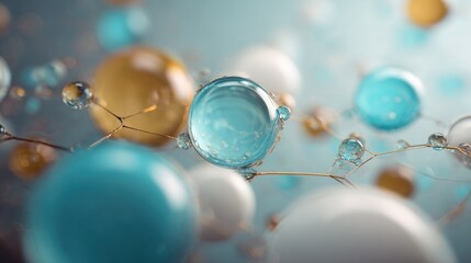 Abstract Interconnected Spheres, a Harmonious Network of Color and Light