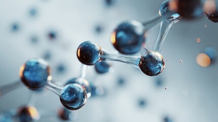 Detailed Molecular Structure Visualization for Scientific Research Concept