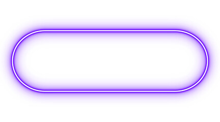 Purple neon glowing rounded rectangle frame