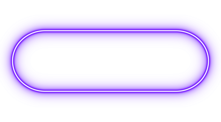 Purple neon glowing rounded rectangle frame