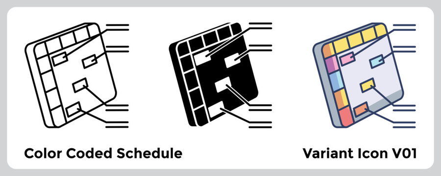 Color Coded Schedule
