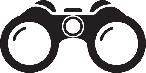 Binoculars Icon Illustration Search Exploration and Discovery Concept