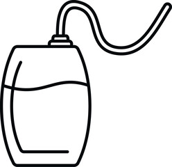 Medical iv bag for intravenous therapy in healthcare and hospital settings