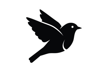 Obraz premium Silhouette of a Bird in Flight