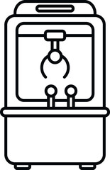 Claw machine icon representing entertainment, fun, and toy prize winning