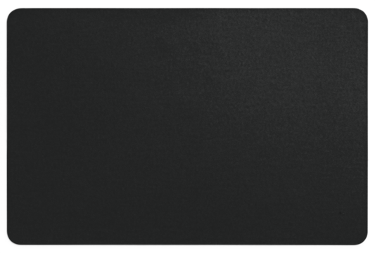 Flat Black Sticker with Rounded Corners