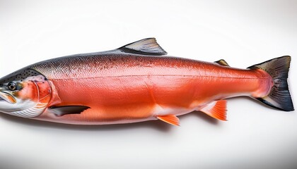 salmon fish isolated no background