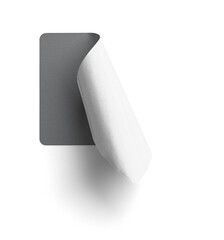 Vertical Peel Grey Sticker
