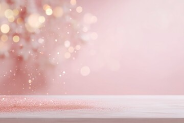 Minimal Pastel Pink Christmas Background