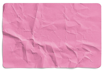 Fully Crumpled Pink Sticker Texture