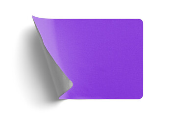 Bottom-Left Curl Purple Sticker