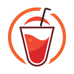 minimalist drinks logo
