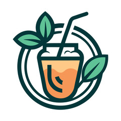 minimalist drinks logo