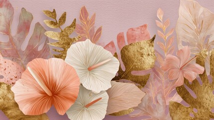 boho blush pink background with soft gold accents and elegant texture