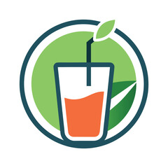 minimalist drinks logo