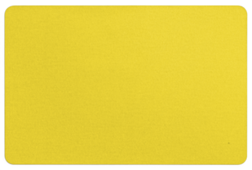 Flat Yellow Sticker with Rounded Corners