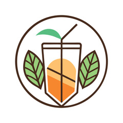 minimalist drinks logo