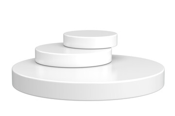 Modern Product Podium. 3D Backdrop. 3D illustration.