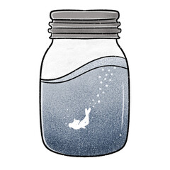 bottle of water isolated