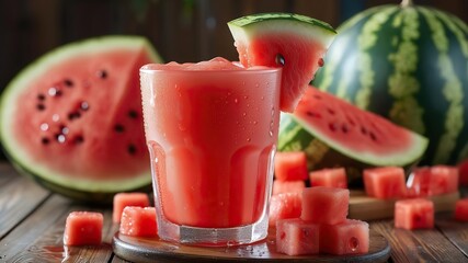 watermelon and juice