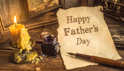 Happy Father's Day A Nostalgic Celebration of Fatherhood with Vintage Charm and Elegance