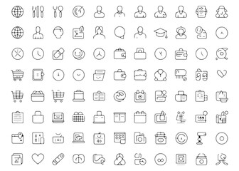 set of icons for web