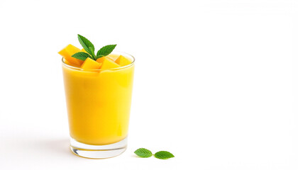 Fresh Mango Smoothie in Glass