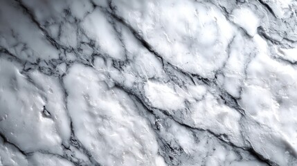 White Carrara marble texture with grey veins and copy space.