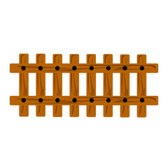 Wooden Fence Vector Illustration &ndash; Rustic Timber Fence, Farm Border, Countryside Landscape Element