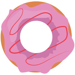 Strawberry Glazed Doughnuts, baked doughnuts.